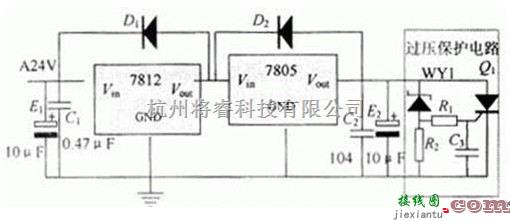 电源电路中的一款电源电路的原理电路图  第1张