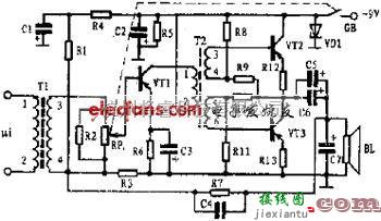 基础电路中的小功率功放电路图  第1张