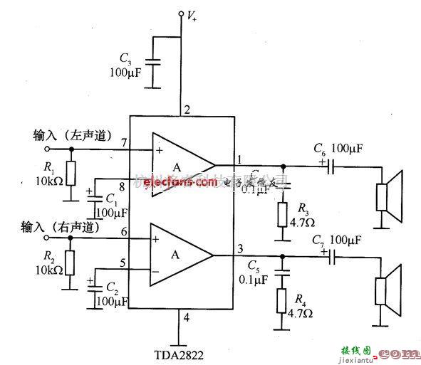 基础电路中的小功率功放电路图  第5张