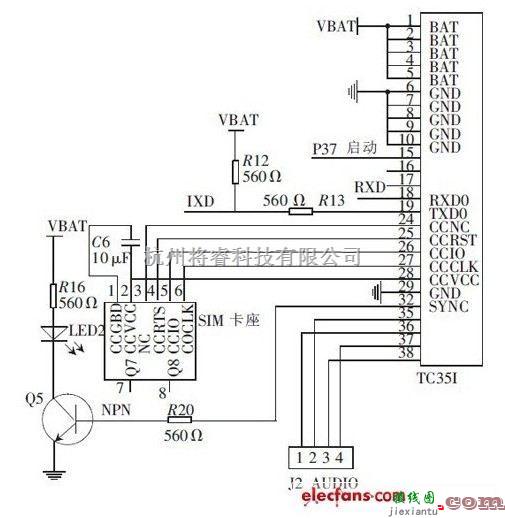 电源电路中的一款双频900/1800 MHz高度集成的GSM 模块  第1张