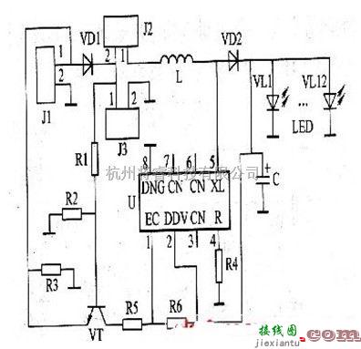 光电电路中的一款多功能的太阳能照明灯电路图  第1张