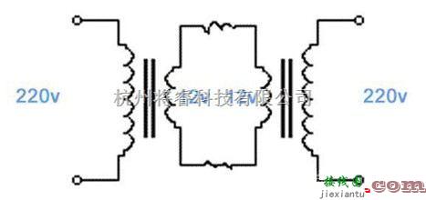 电源电路中的两个普通降压变压器构成的隔离电源电路图  第1张