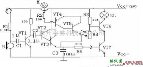 开关电路中的声控开关原理电路图  第3张