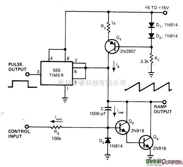 控制电路中的压控单稳电路1  第1张
