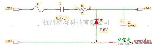 电子维修中的美的遥控电风扇不能关机的维修电路图  第1张