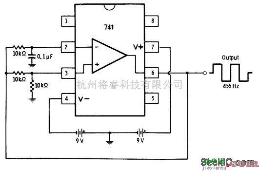 基础电路中的455Hz的非稳态电路  第1张