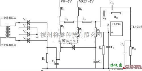 电源电路中的数控开关电源过流保护电路图  第1张