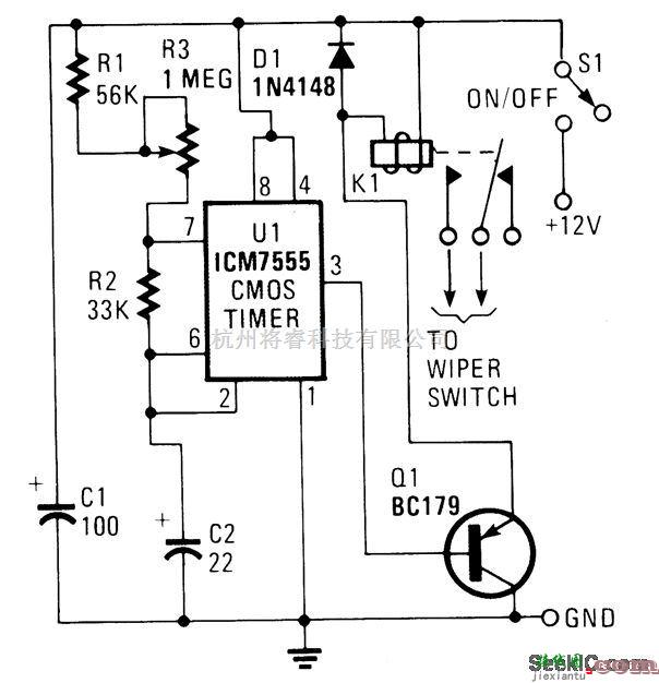 控制电路中的汽车雨刮器  第1张