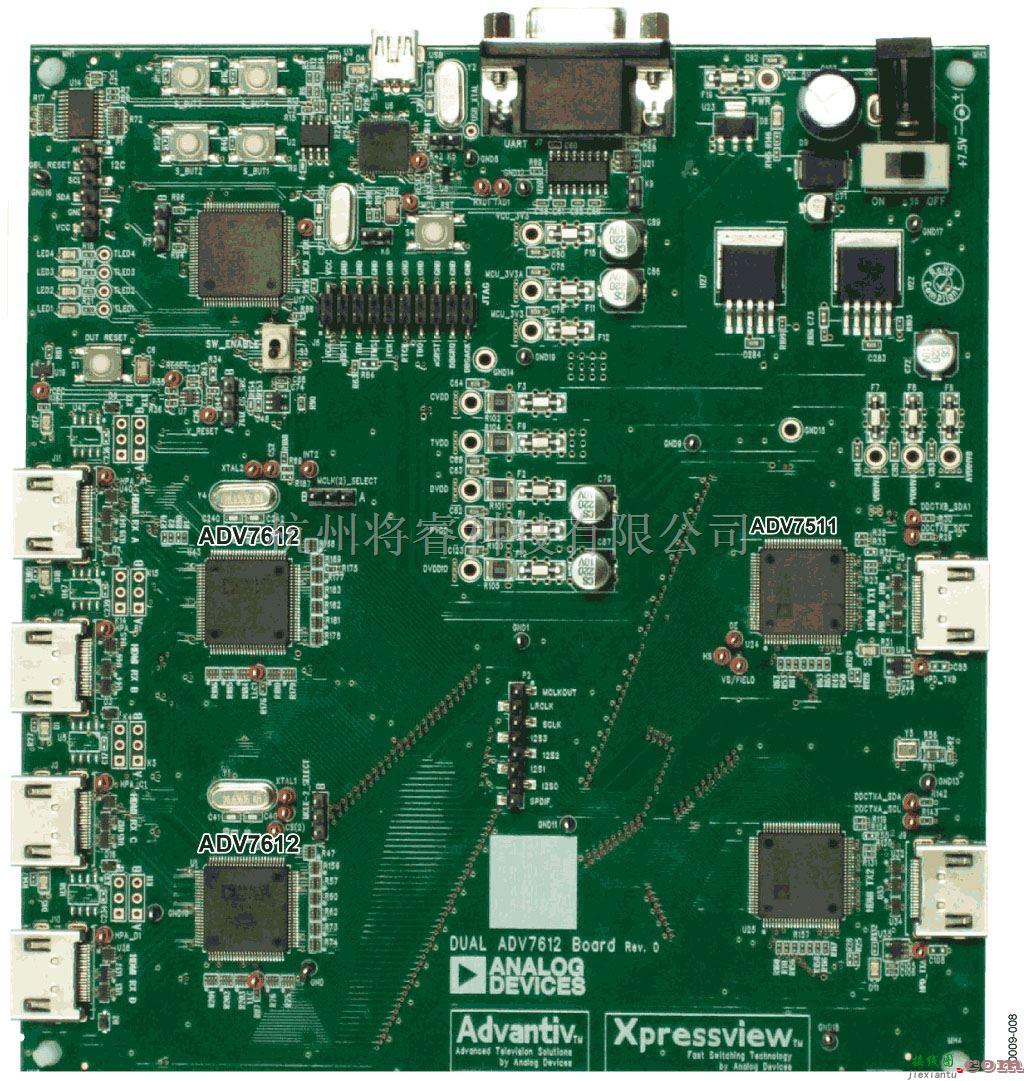 使用ADV7612作为四路输入快速开关HDMI接收机的电路  第8张