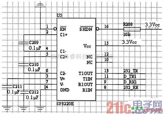 单片机制作中的单片机串口通信电路图  第1张