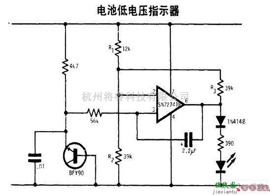 电源电路中的电池低电压指示器  第1张