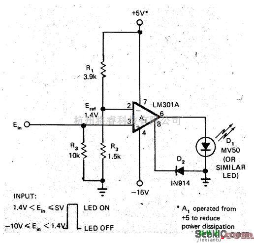 运算放大电路中的驱动LED的运算放大器  第1张