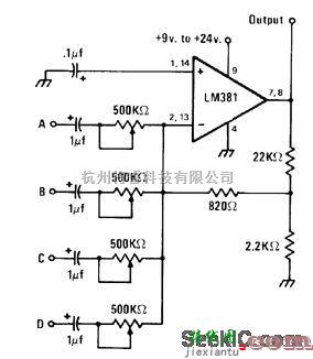 音频电路中的四通道混频器（一）  第1张