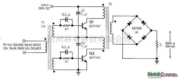 电源电路中的280V到600V增益电路  第1张