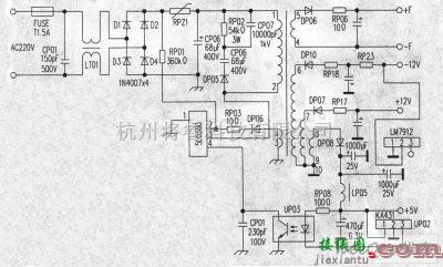 电源电路中的夏新DVD8320型开关电源原理电路  第1张