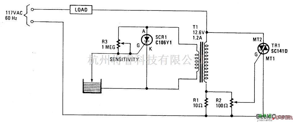 控制电路中的水平面传感控制电路  第1张