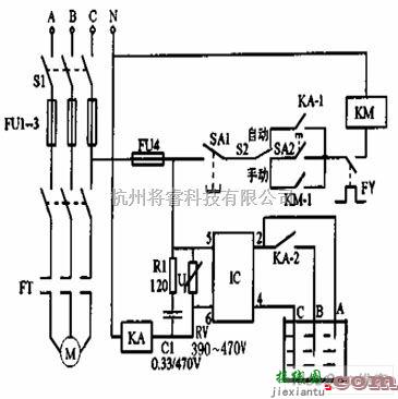 自动控制中的水箱自动上水电路图  第1张