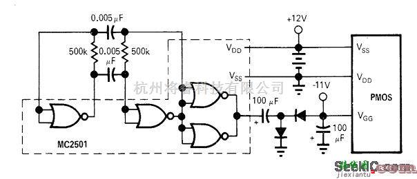 电源电路中的带有CMOS集成电路的12V到11V电压电路  第1张