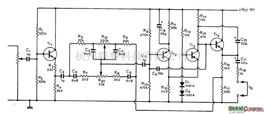 控制电路中的级联音调控制电路  第1张