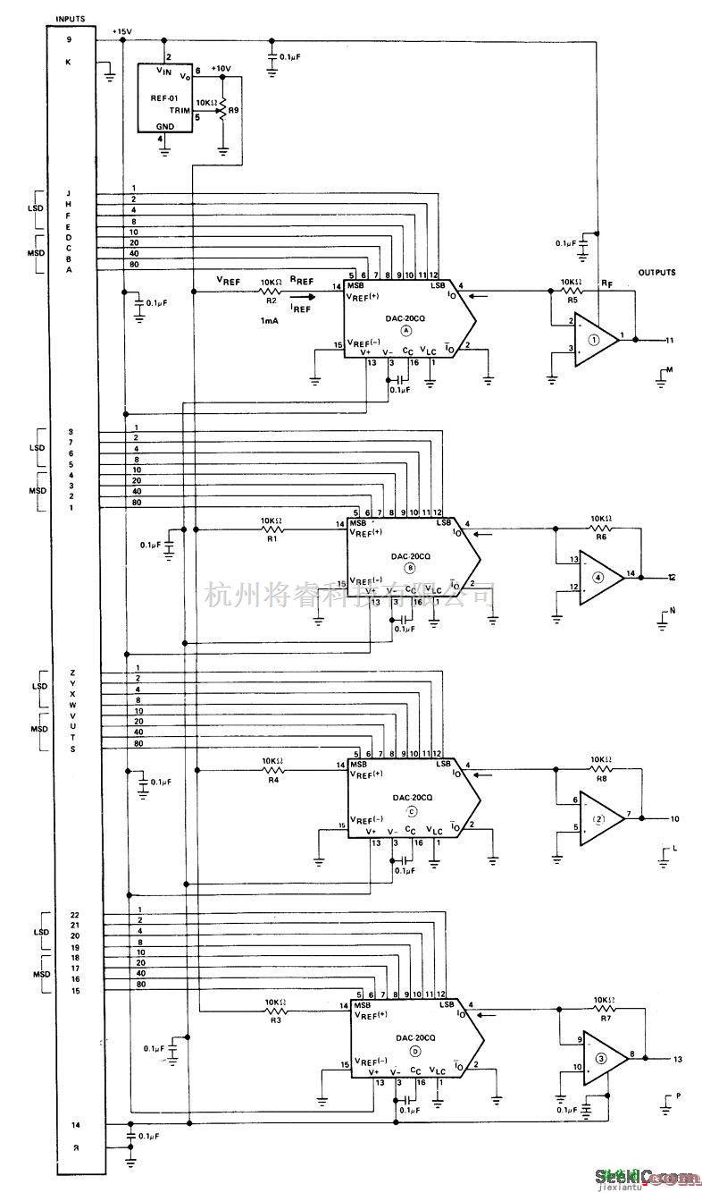 基础电路中的四通道的BCD电路  第1张