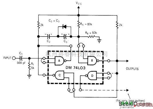 基础电路中的低功率的TTL单稳电路  第1张