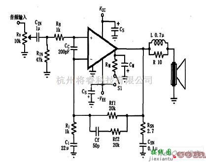 音频处理中的LM4732辅助音频功率放大电路图  第1张