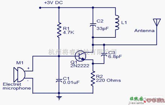 音频电路中的微型调频发射机电路  第1张