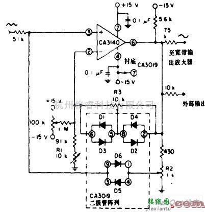 信号产生中的正弦波整形器电路图  第1张