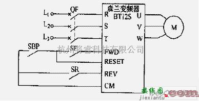 控制电路中的通用变频器用三线控制电动机  第1张