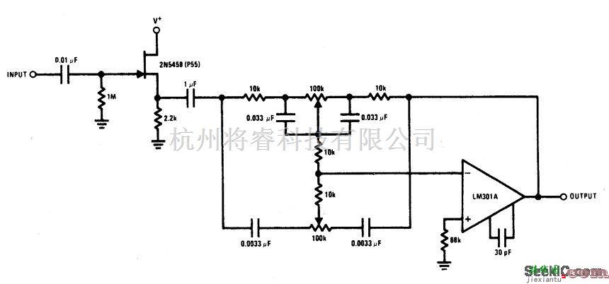 控制电路中的HI-FI的音调控制电路（高阻输入）  第1张