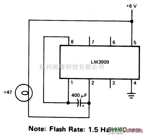 电源电路中的白炽灯闪光电路  第1张