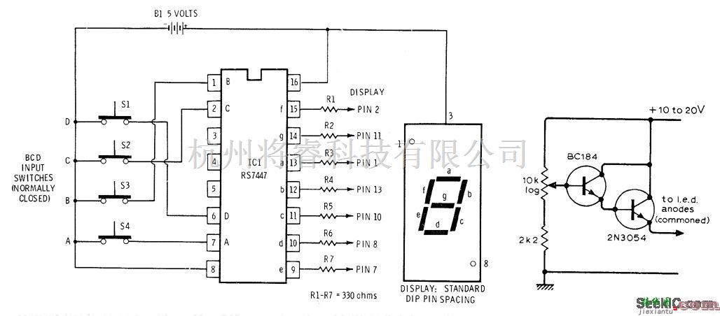 基础电路中的十进制解码器电路  第1张