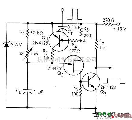 电源电路中的单结型晶体管单稳电路  第1张