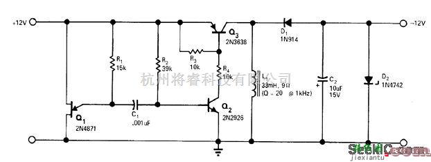 电源电路中的+12V到-12V电路  第1张