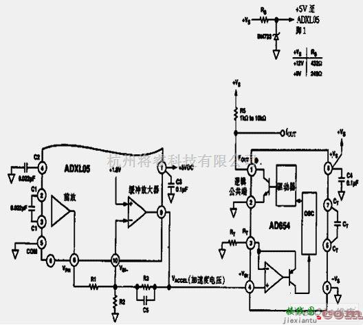 传感器电路中的高性能加速度传感器频率变换电路  第1张