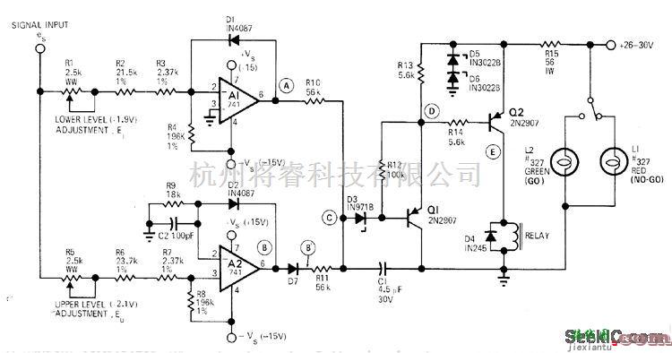 基础电路中的1.9-2.1V窗口比较器  第1张