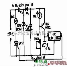 电源电路中的光控坑沟灯电路  第1张