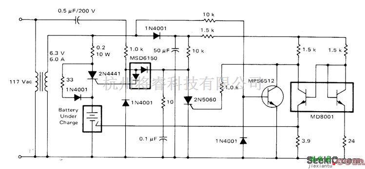 充电电路中的第三电极感应完全充电电路  第1张