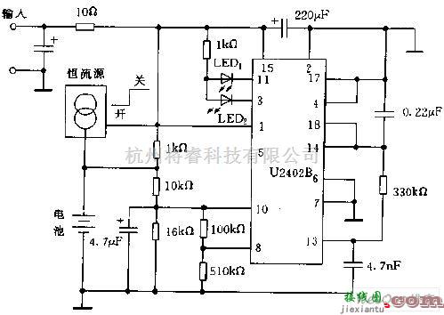 充电电路中的由外部恒流源充电的电路图  第1张