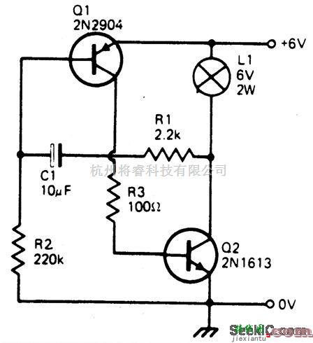 电源电路中的晶体管闪光电路  第1张