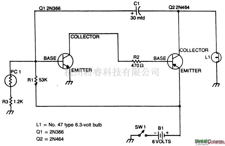 电源电路中的全自动安全闪光电路  第1张