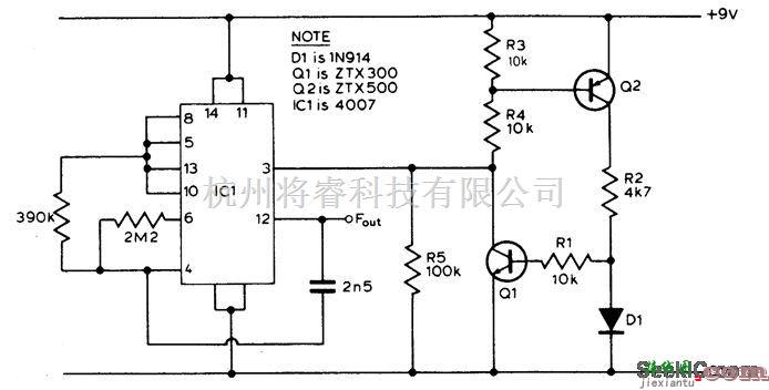 控制电路中的温度频率转换器  第1张