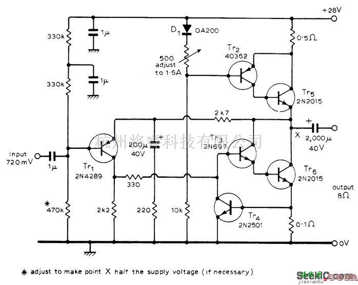 电源电路中的10W A级电路  第1张