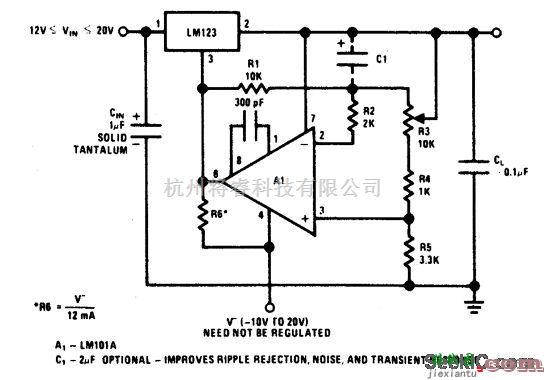 稳压电源中的0-10V 3A可调稳压器  第1张