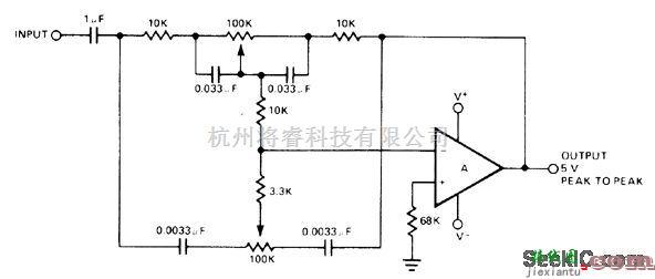 控制电路中的运放器的音调控制电路  第1张