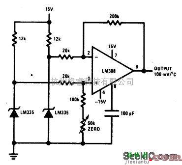 传感器电路中的差分温度传感器  第1张
