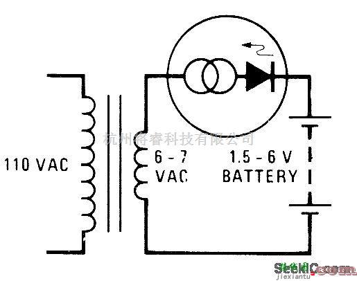 充电电路中的LED滴流充电器  第1张