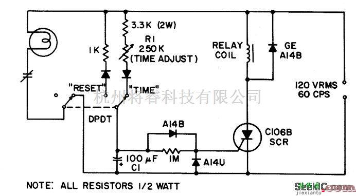 继电器控制中的延时继电器（用于庭院，灯，车库灯，放大器，光计时器灯）  第1张