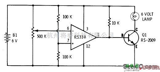 电源电路中的比较器驱动灯电路  第1张