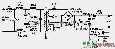 电源电路中的12V直流电源电路  第1张